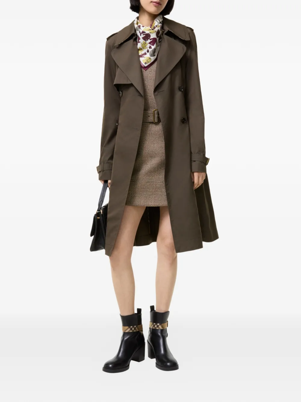 Burberry Lange gabardine Pembury trenchcoat Bruin