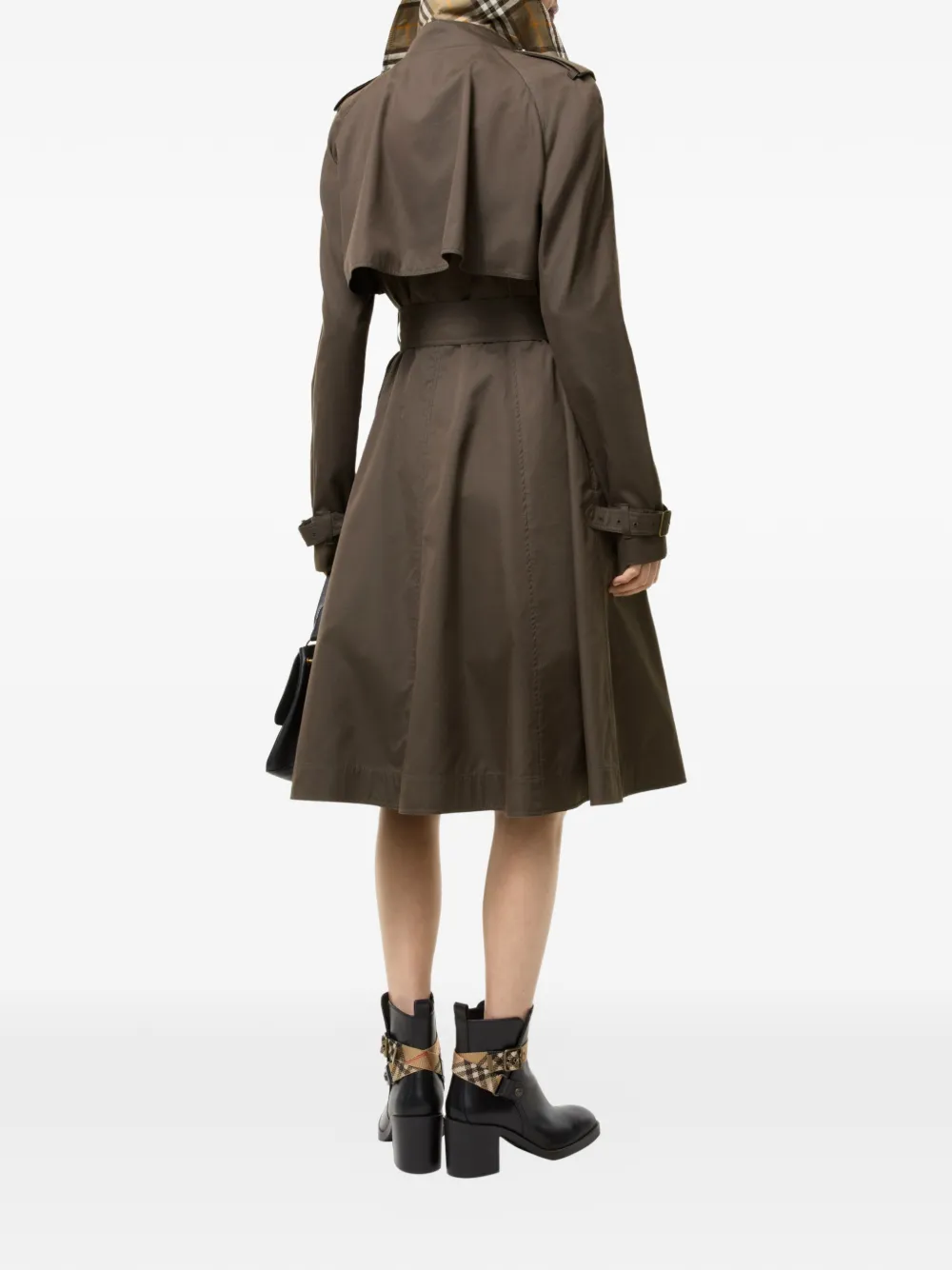 Burberry Lange gabardine Pembury trenchcoat Bruin