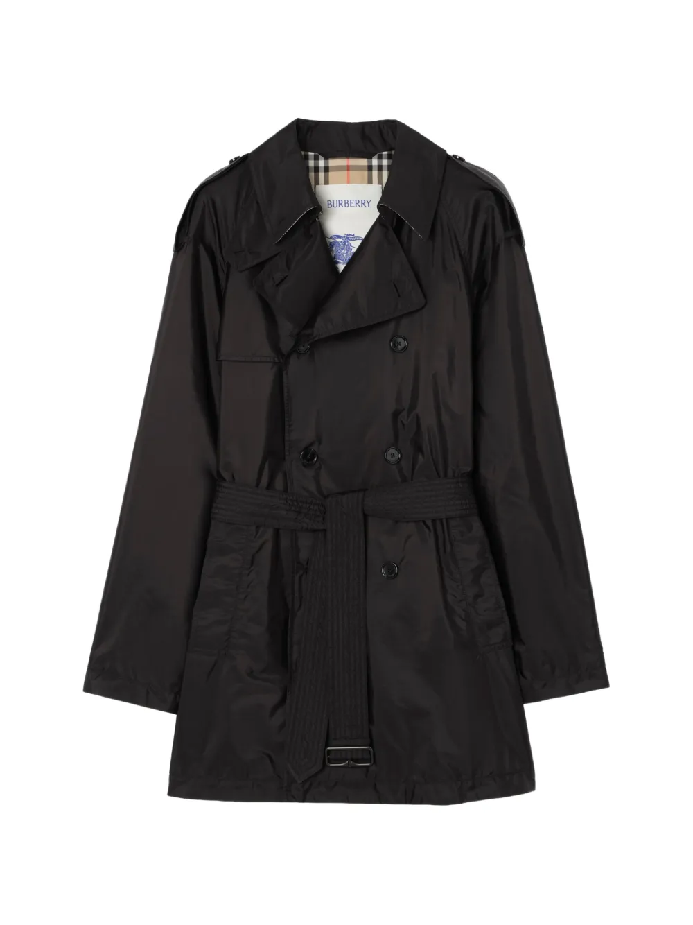Burberry Trench midi Leadenham in nylon - Nero