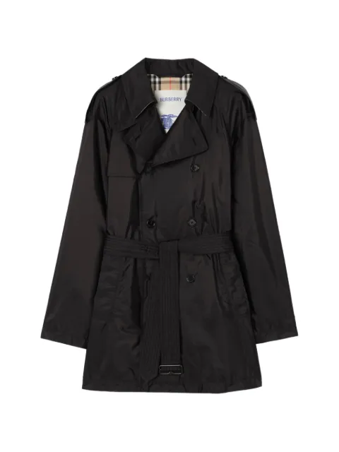 Burberry mid-length nylon Leadenham trench coat