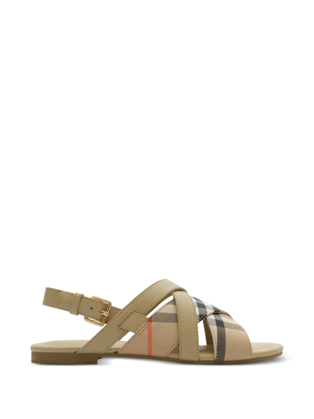Burberry Kids Sandali Check - Toni neutri