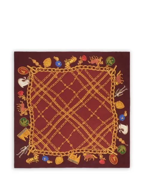 Burberry Check charm silk scarf