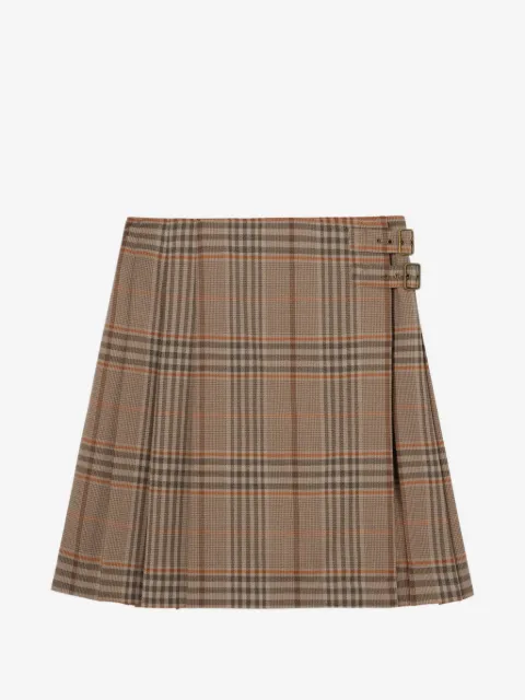 Burberry kilt en laine à carreaux 