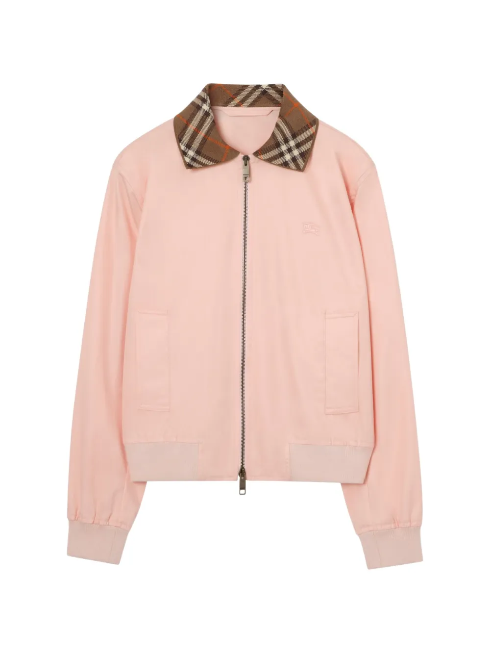 Burberry Bomber crop Hayfield in gabardine tropicale - Rosa