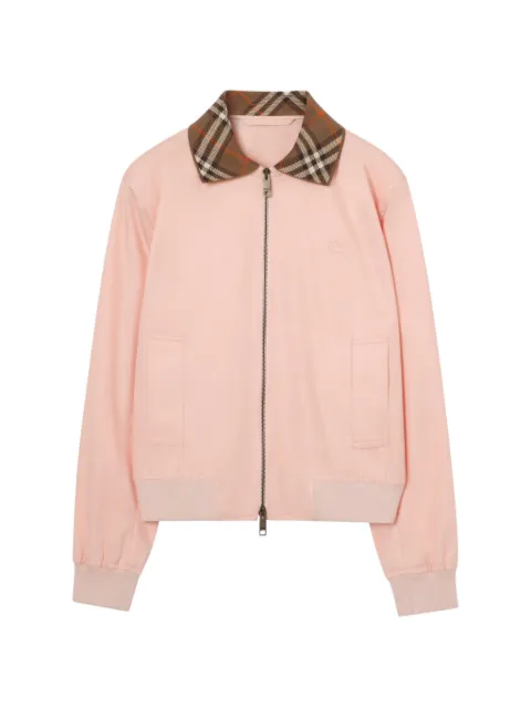 Burberry cropped Tropical Gabardine Hayfield bomber jacket