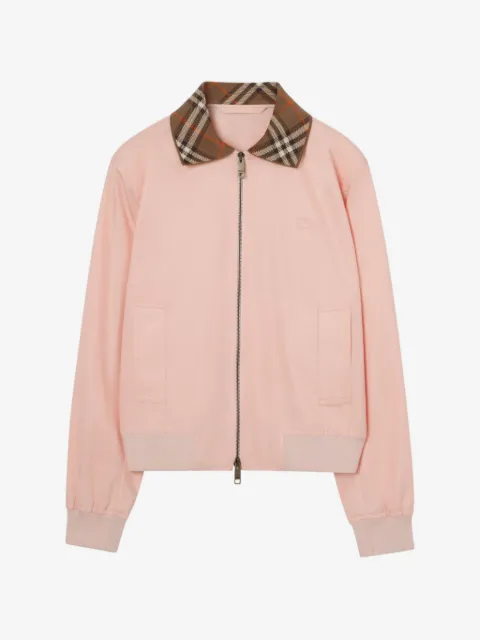 Burberry cropped Tropical Gabardine Hayfield bomber jacket