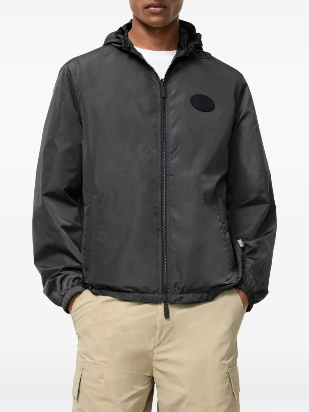 Burberry Newport omkeerbaar geruit jack met capuchon Grijs