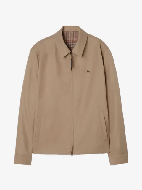 Burberry reversible tropical gabardine Bloomsbury harrington jacket