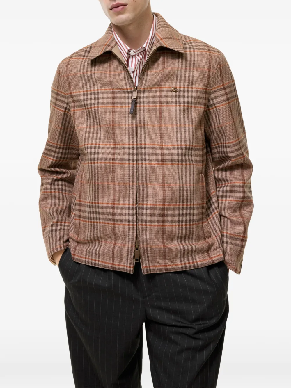 Burberry Bloomsbury harrington omkeerbaar jack van tropische gabardine Beige