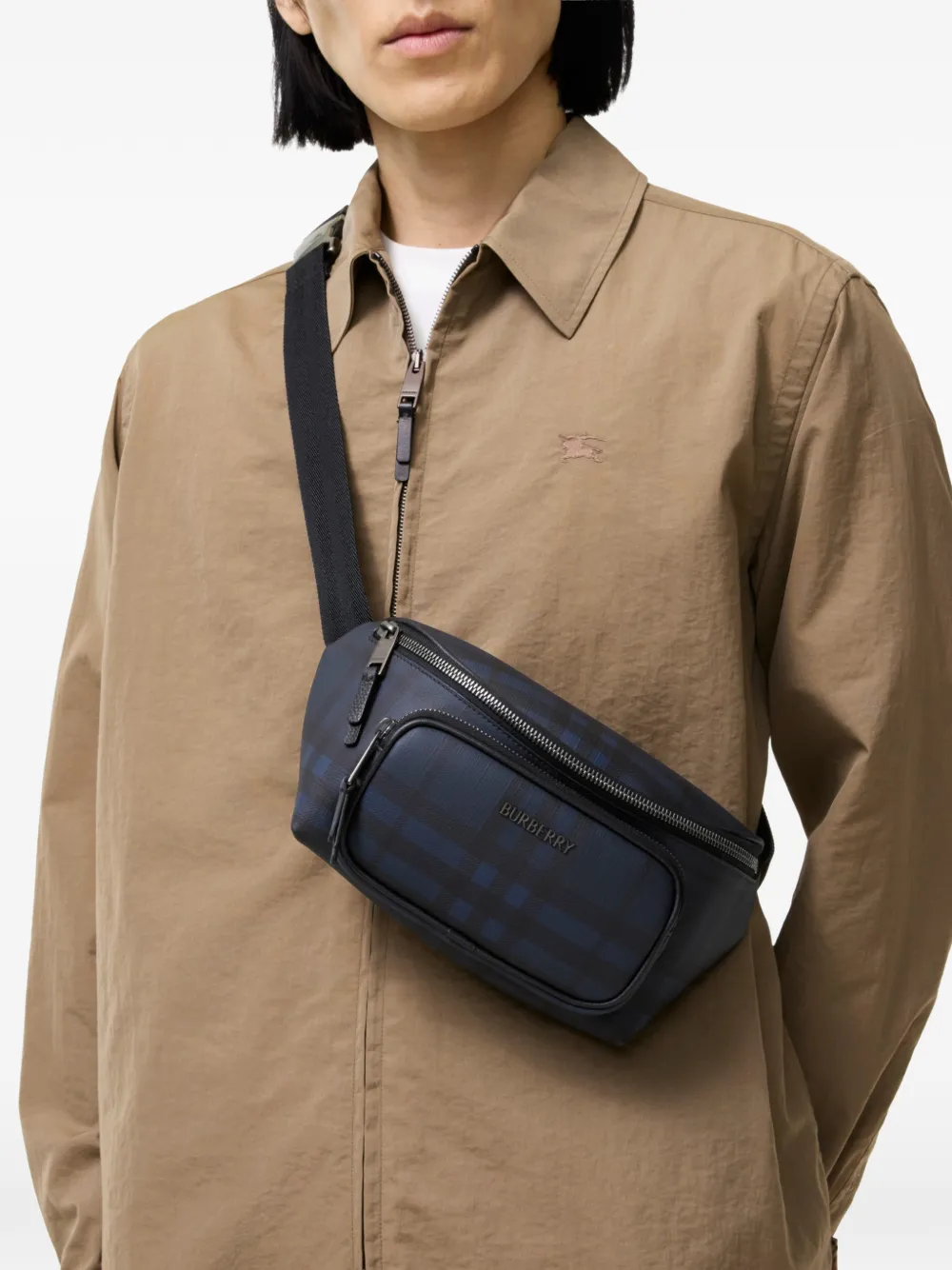 Burberry City Check belt bag - Blue
