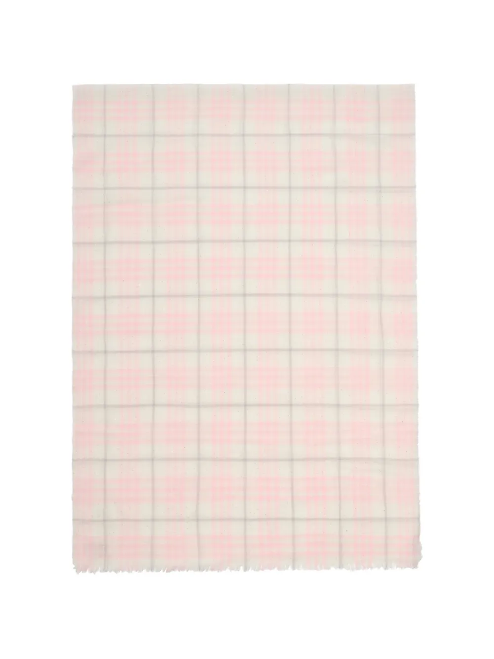Burberry Sciarpa in misto lana e seta Check - Rosa