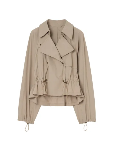 Burberry detachable-hood stretch-nylon jacket