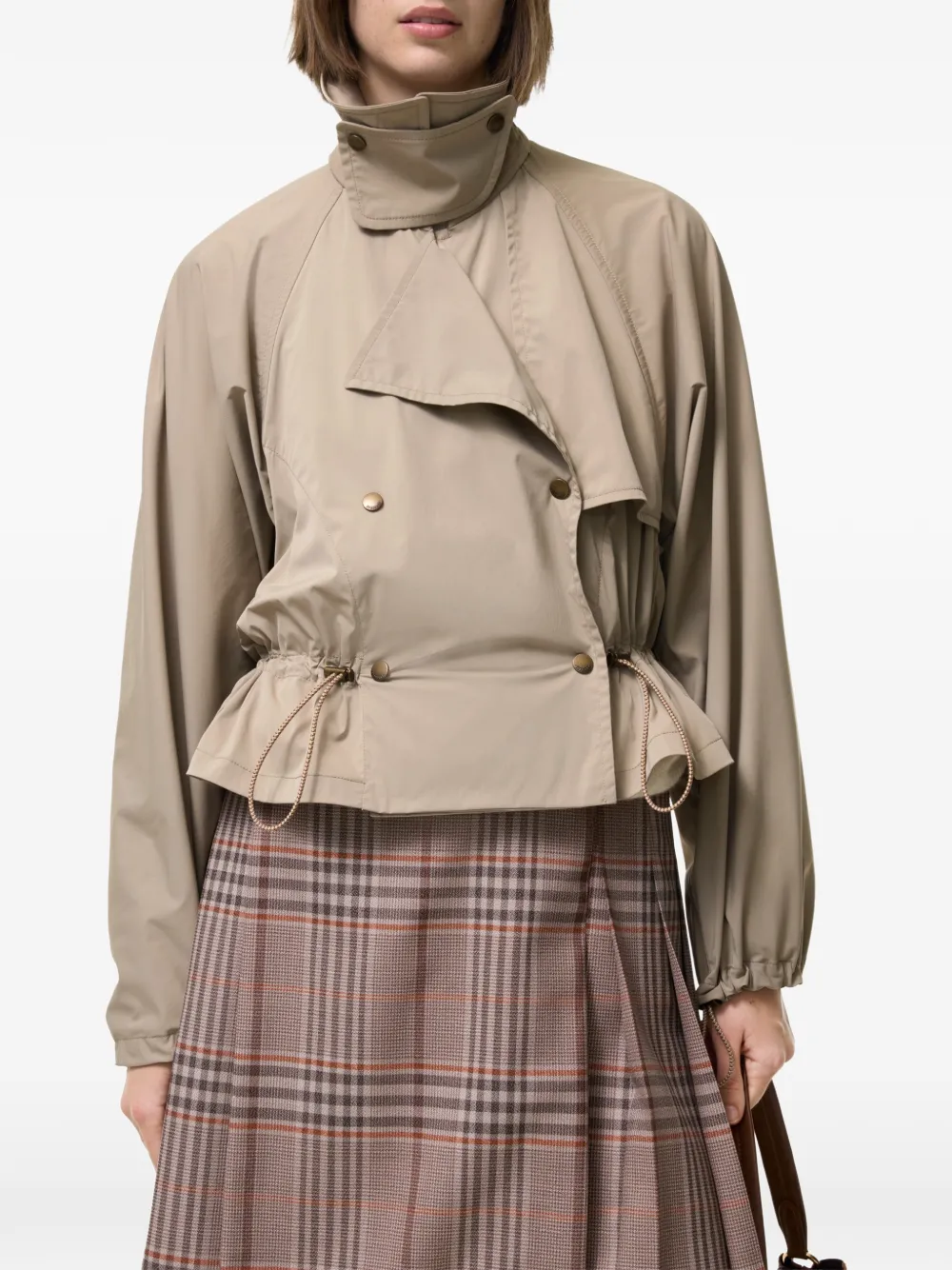 Burberry Afneembaar jack met capuchon Beige