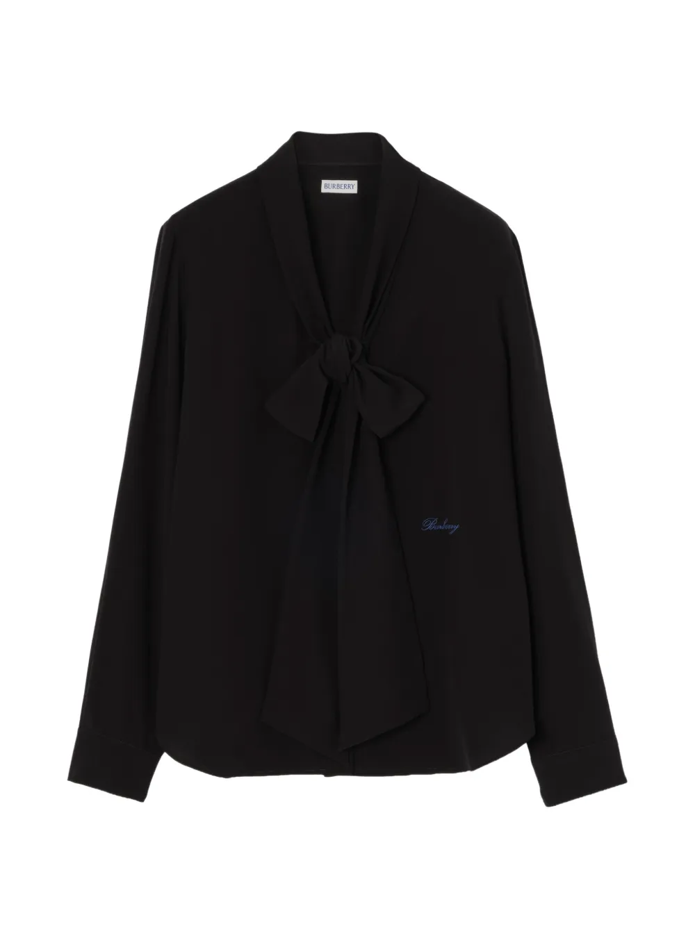 Burberry Blusa in crêpe de chine - Nero