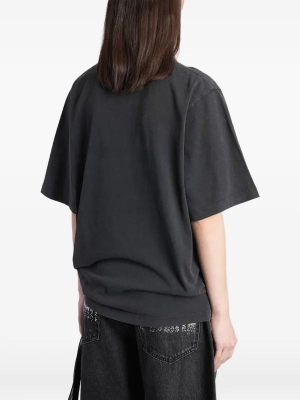 Alexander Wang logo-print short-sleeve T-shirt | Black | FARFETCH