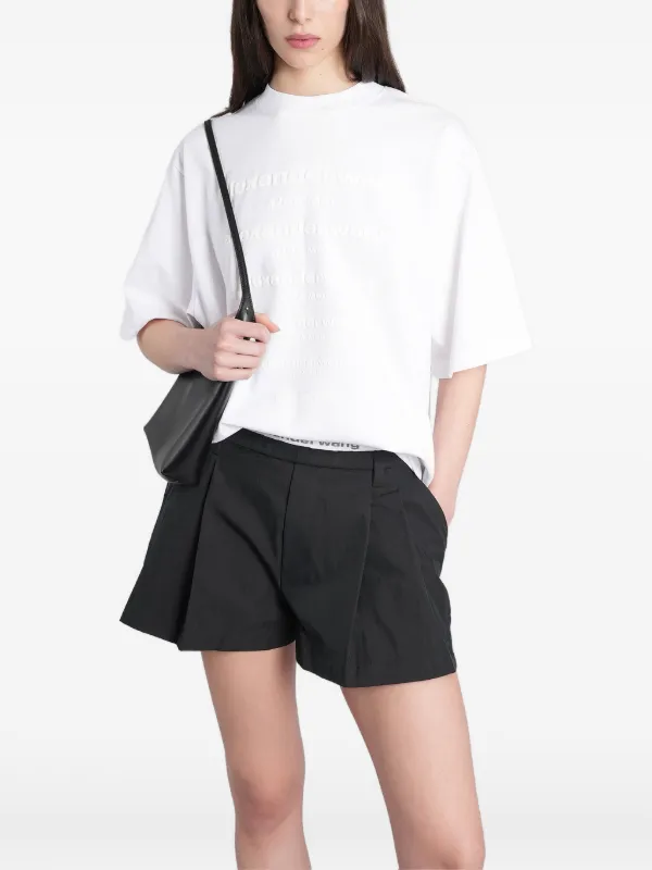 alexanderwang エンボスロゴ Tシャツ ホワイト xs Alexander Wang ロゴエンボス Tシャツ | ホワイト | FARFETCH JP