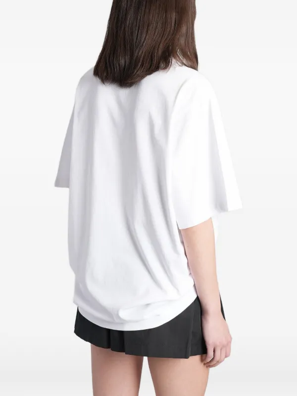 alexanderwang エンボスロゴ Tシャツ ホワイト xs Alexander Wang ロゴエンボス Tシャツ | ホワイト | FARFETCH JP