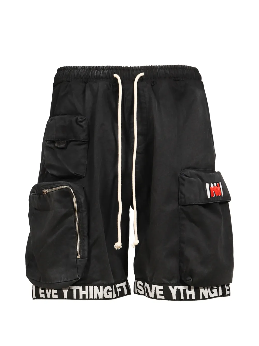 RRR123 Left Out cargo shorts - Black