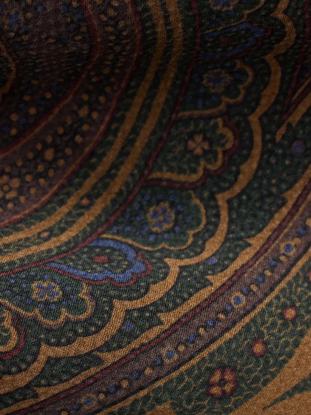 Ralph Lauren Purple Label Zijden stropdas met paisley-print Groen