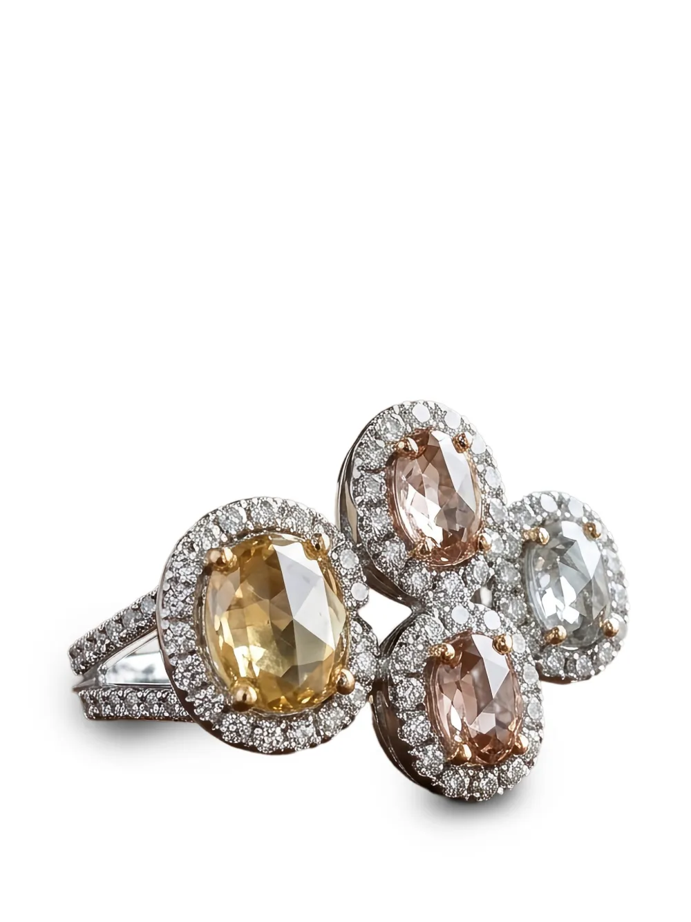 HYT Jewelry diamond cocktail ring - Argento