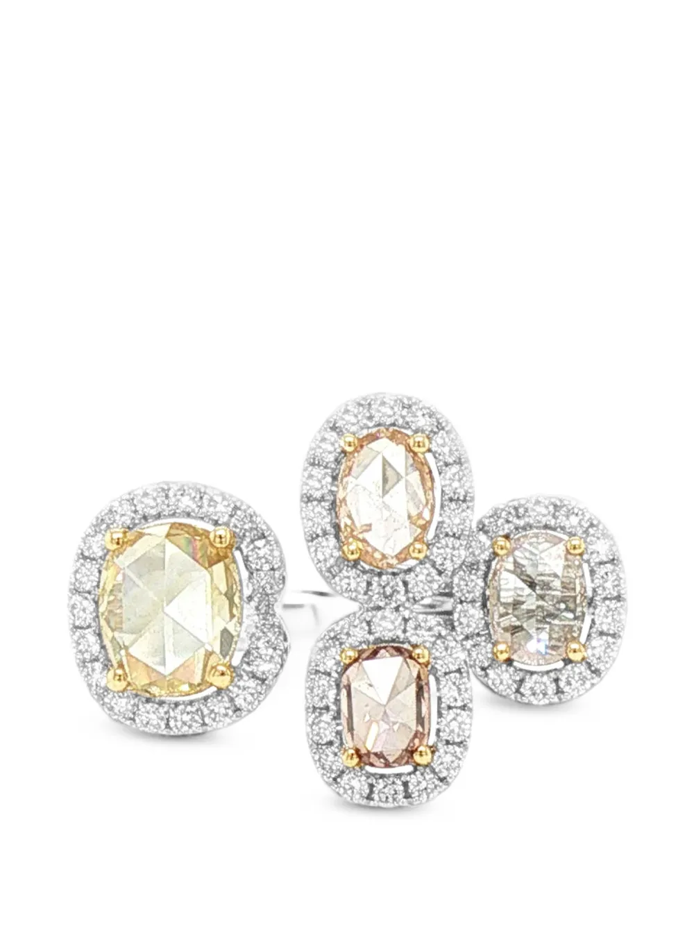 HYT Jewelry diamond cocktail ring - Silber