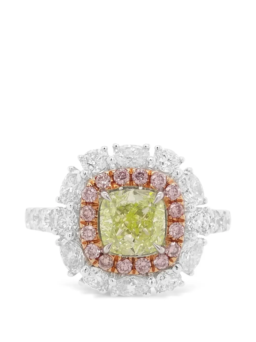 HYT Jewelry flower diamond ring - Argento