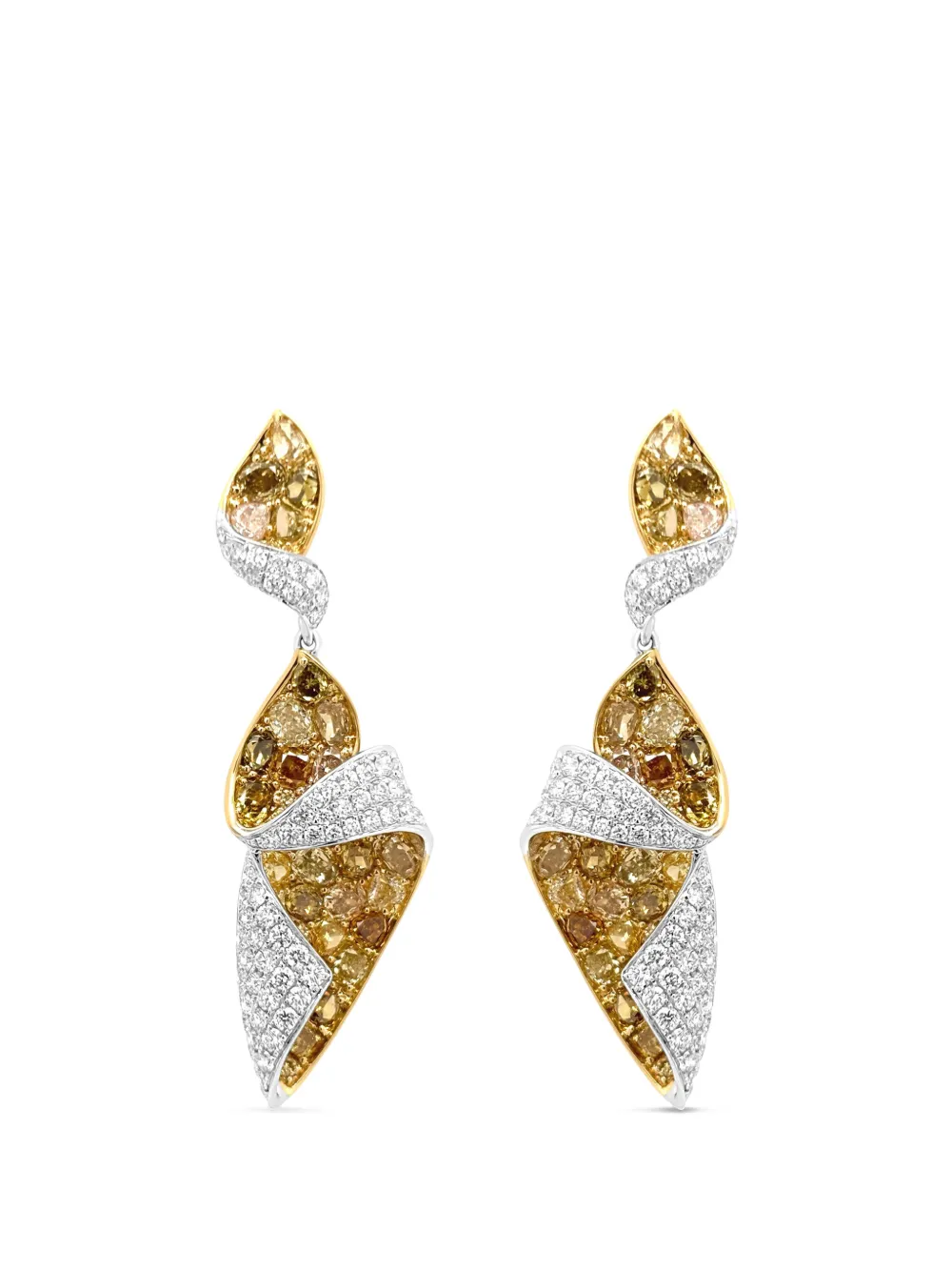 HYT Jewelry diamond drop earrings - Oro