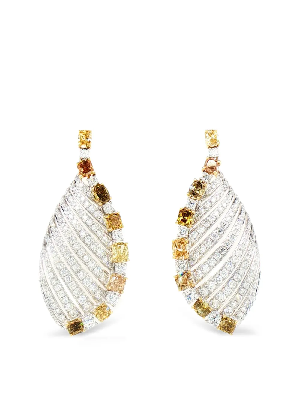 HYT Jewelry diamond drop earrings - Argento