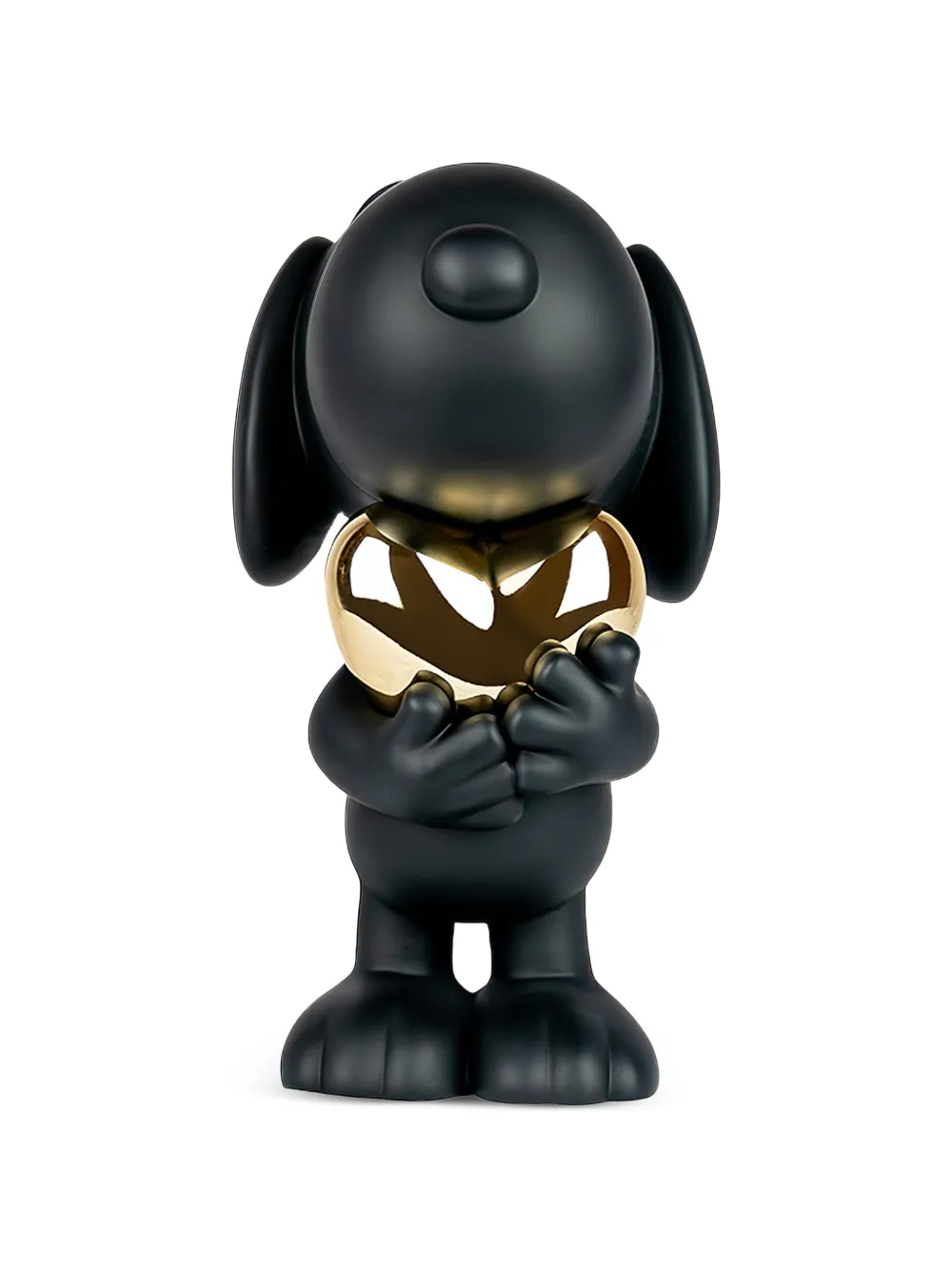 Leblon Delienne Small Snoopy Heart Figurine In Black