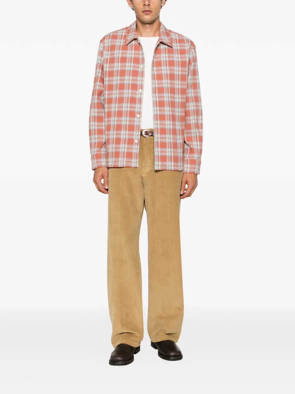 Second Layer Big Papi ribfluwelen broek Beige