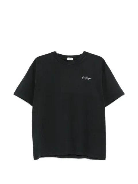 Second/Layer logo-print graphic-print T-shirt