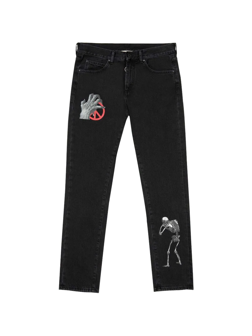 Off-White graphic-print jeans - Nero
