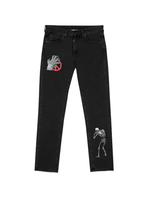 Off-White graphic-print jeans