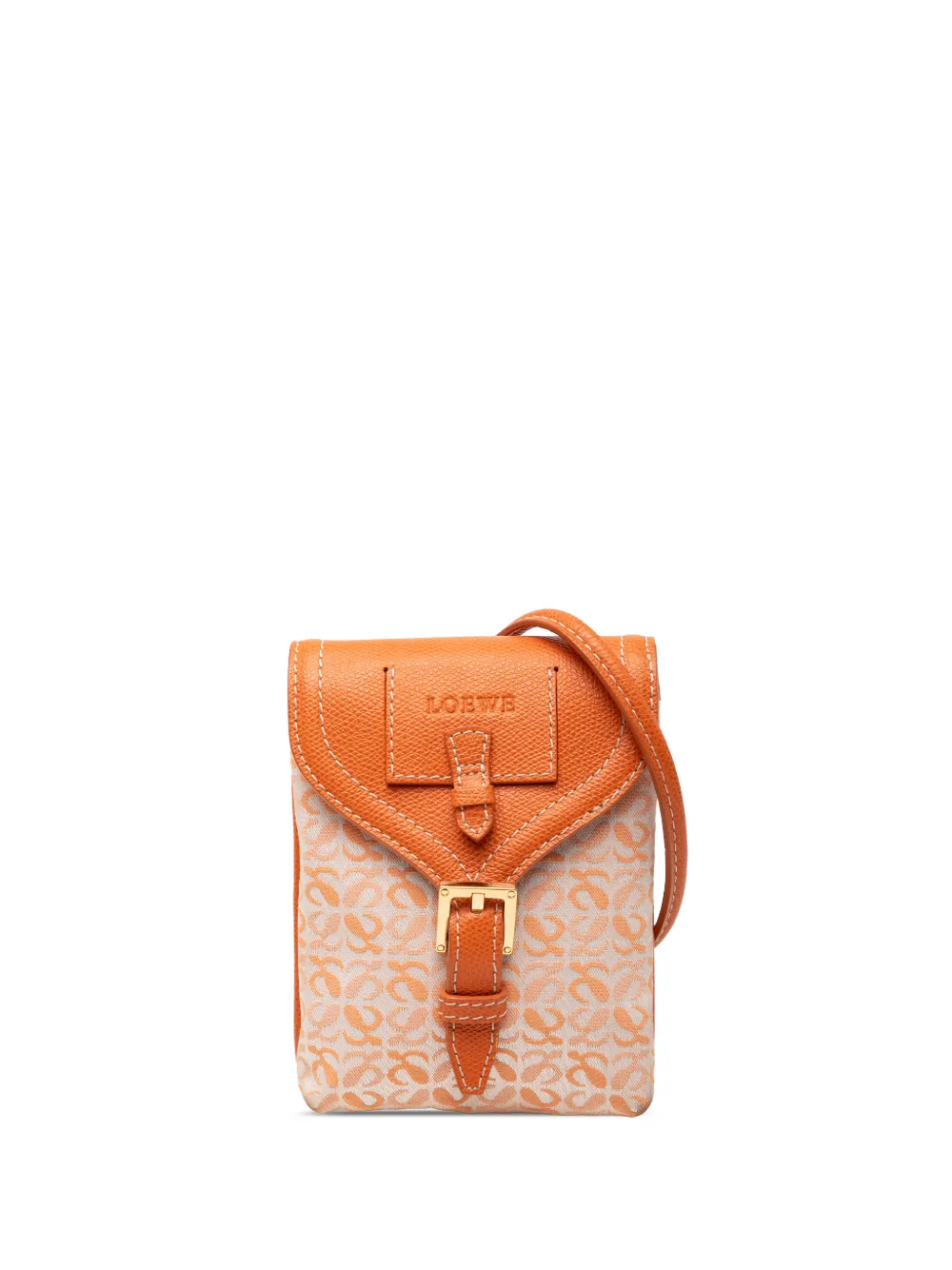 Loewe Pre-Owned 1990-2000 Mini Anagram Canvas crossbody bag - Arancione