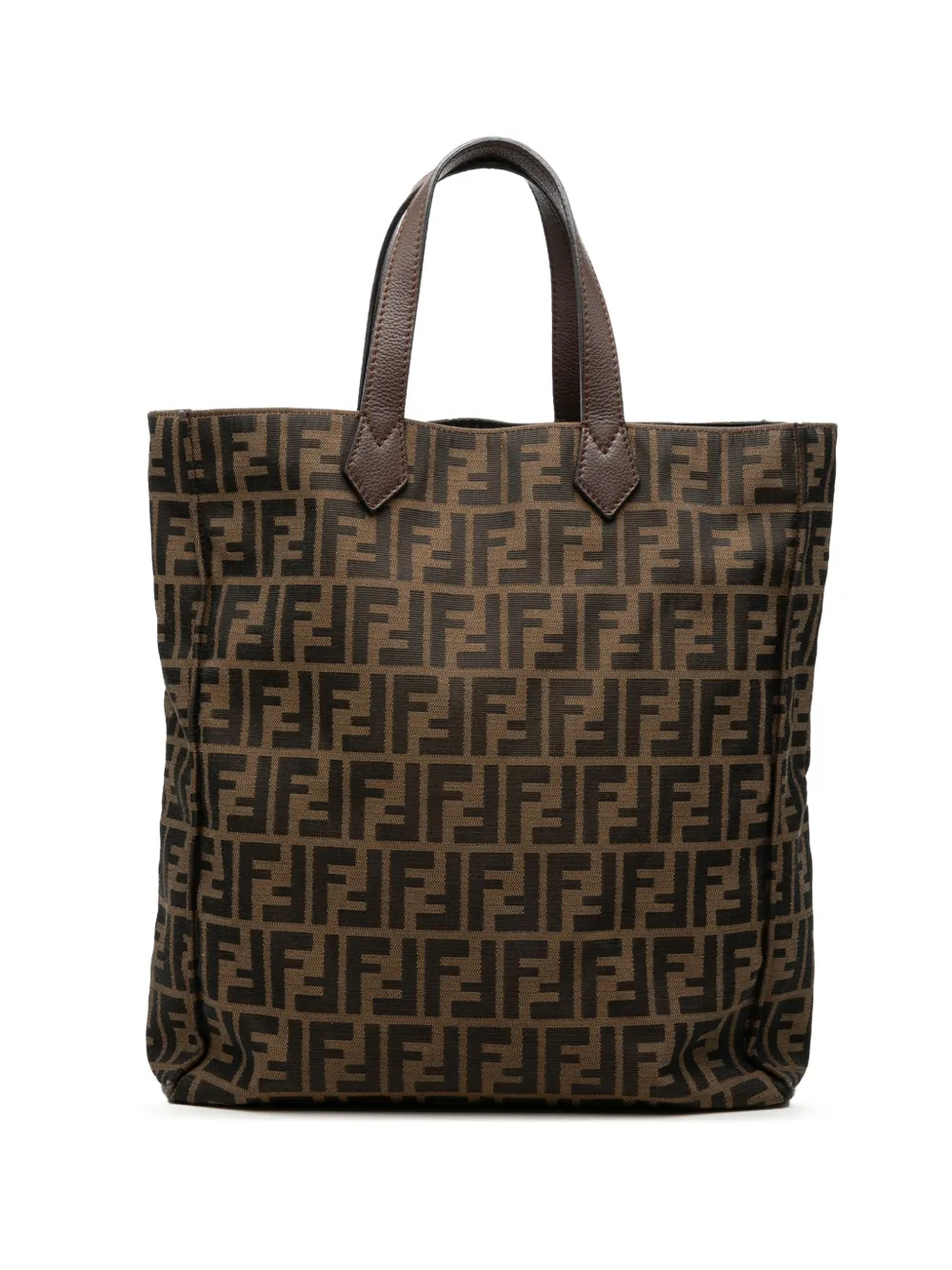 Fendi Pre-Owned 2010-2026 Zucca Canvas Vertical Shopping tote bag - Marrone