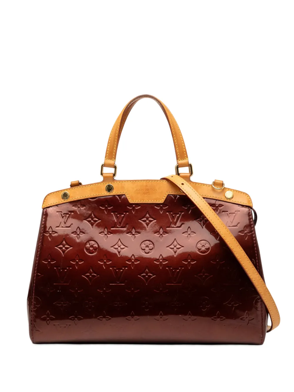 Louis Vuitton Pre-Owned 2010 Monogram Vernis Brea MM satchel - Rosso