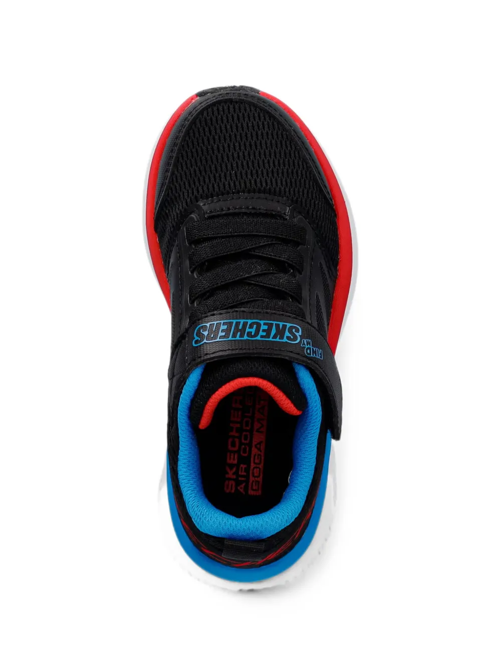 Skechers Go Run Elevate 2.0 mesh sneakers met klittenband Zwart