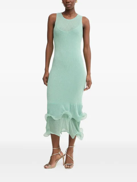 SIMONA CORSELLINI vestido tejido con volantes