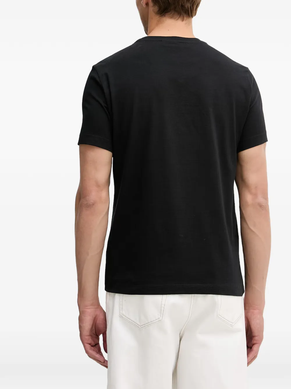 Trussardi T-shirt met logoprint Zwart