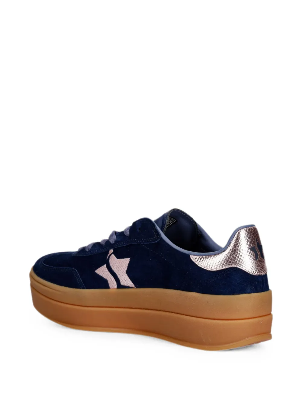 Skechers Academy HI star-patch platform sneakers Blauw