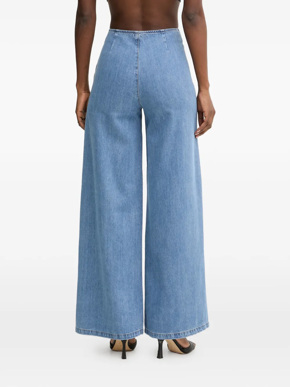 SIMONA CORSELLINI Jeans verfraaid met knopen Blauw