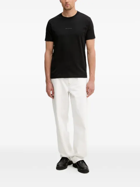 Trussardi playera manga corta con logo estampado
