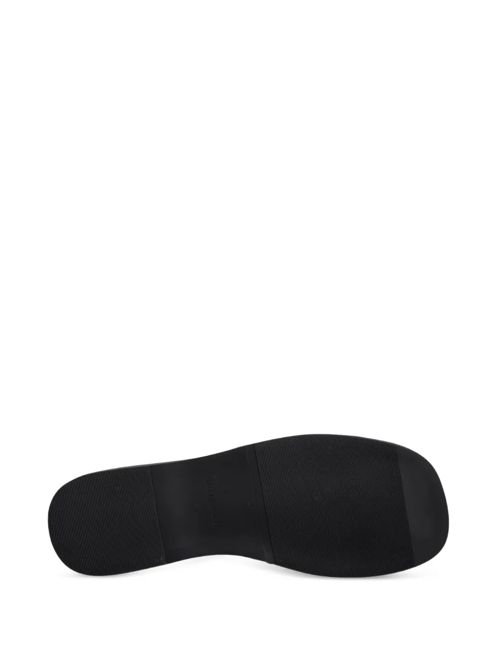 Trussardi logo-patch sandals Zwart