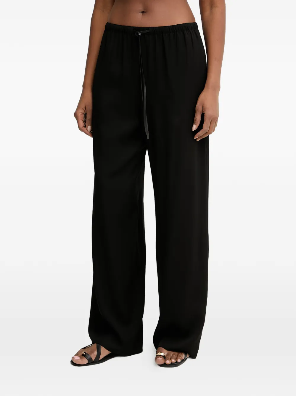 Trussardi Pantaloni con vita elasticizzata - Nero