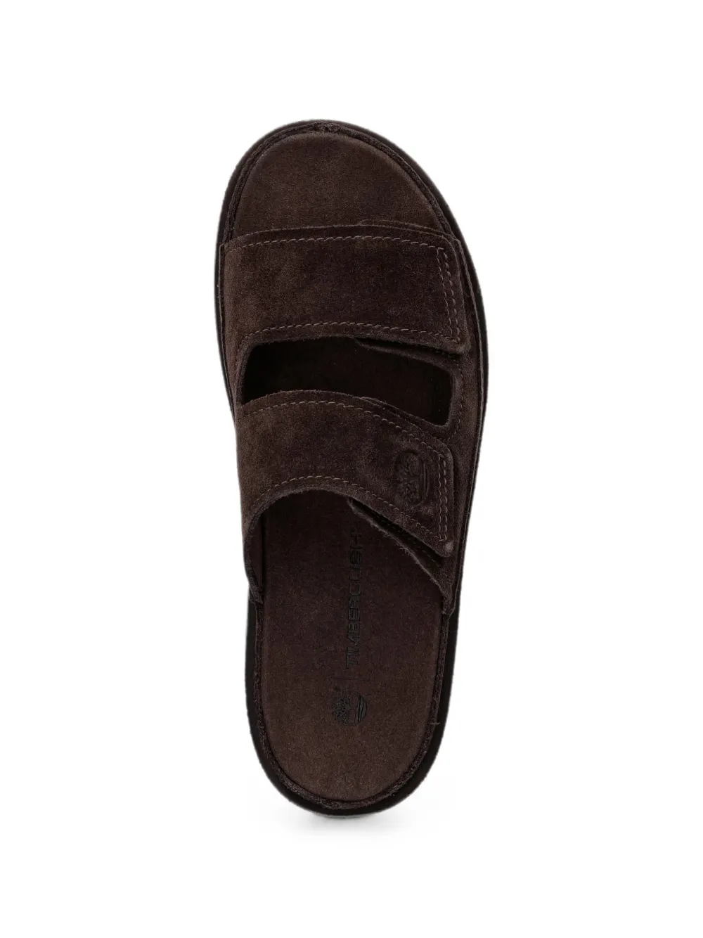 Timberland touch-strap suede slides Bruin