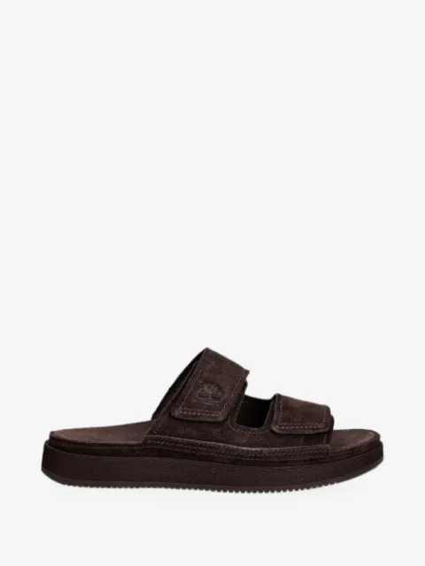 Timberland touch-strap suede slides