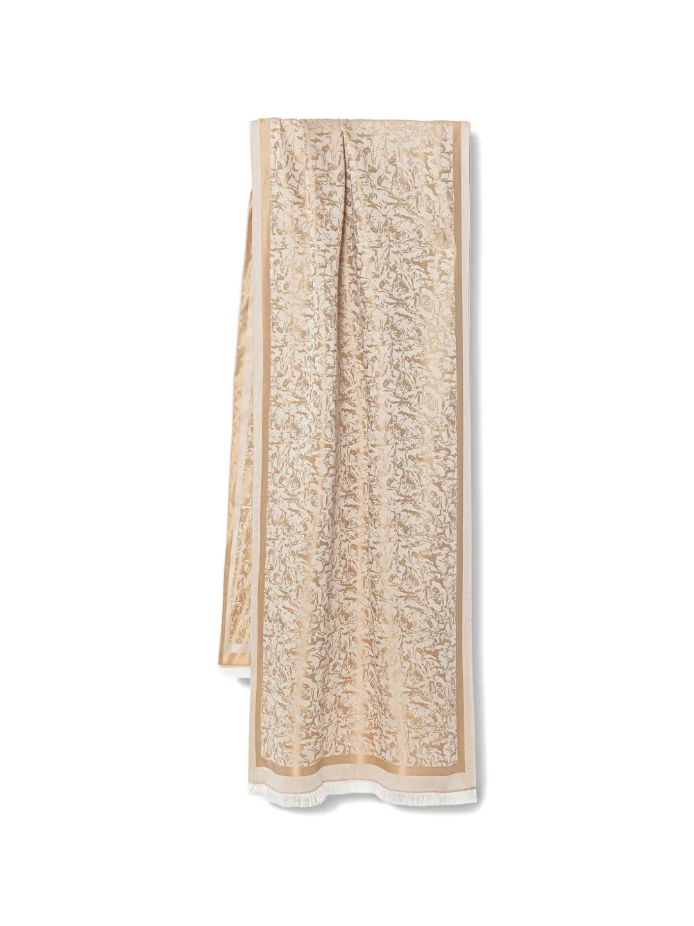 Trussardi jacquard-woven frayed scarf - Toni neutri