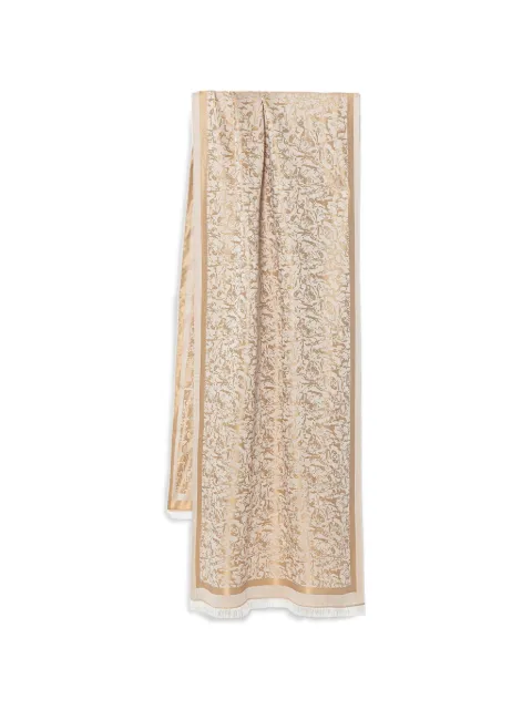Trussardi mascada deshilachada entretejida en jacquard