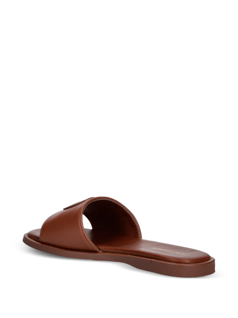 Trussardi logo-patch sandals Bruin