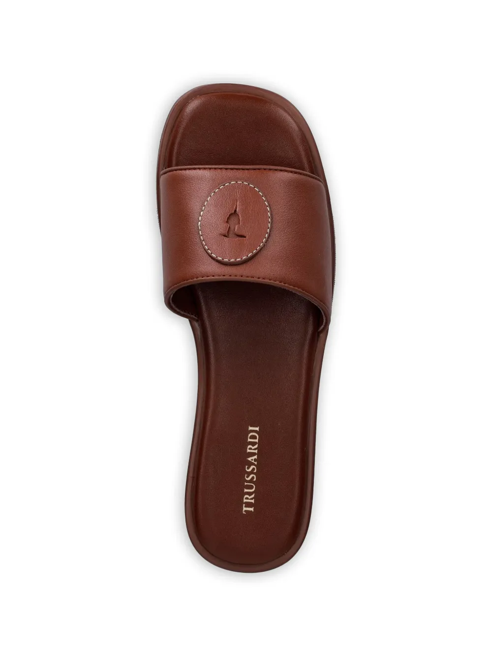 Trussardi logo-patch sandals Bruin